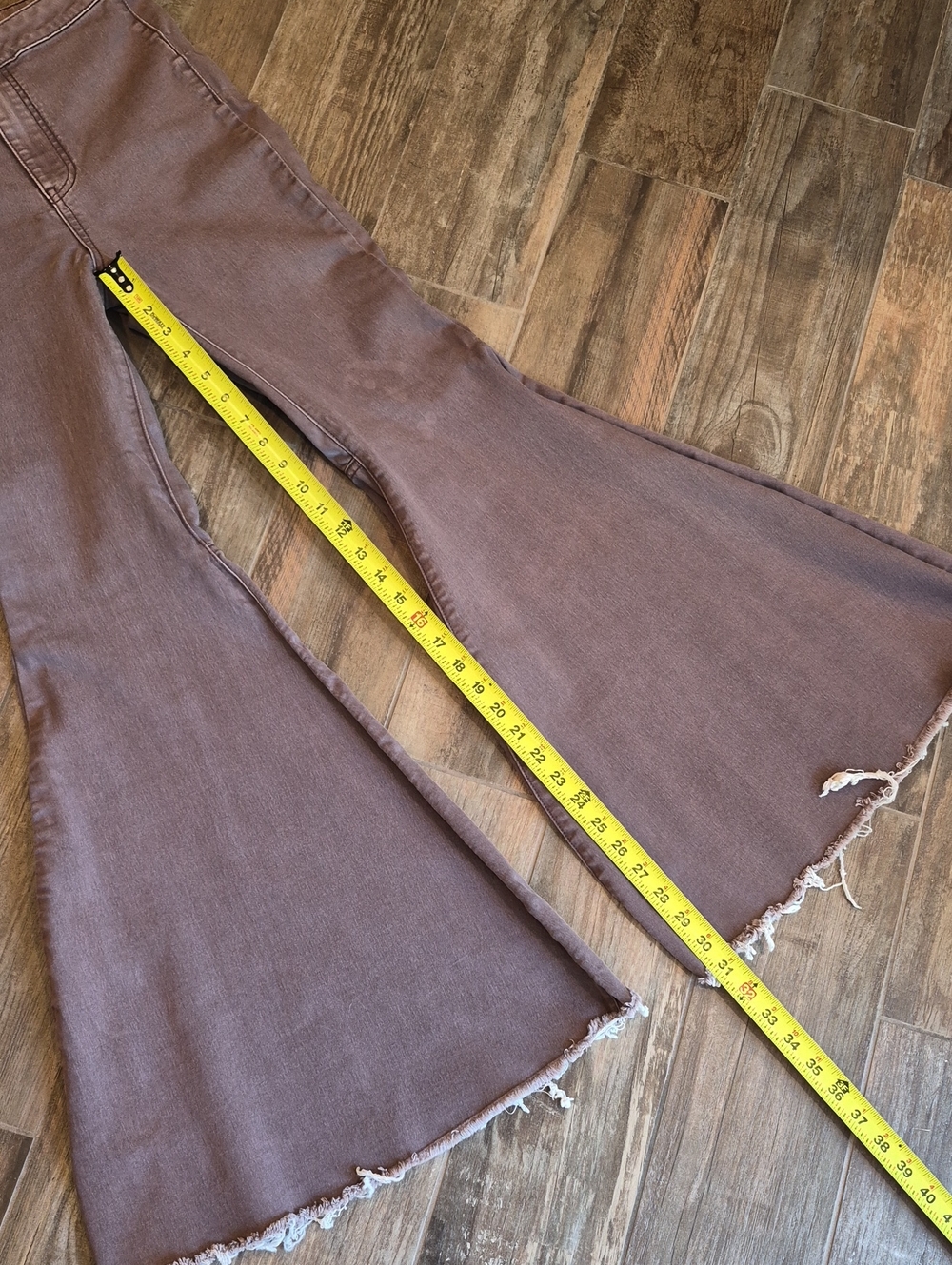 We the Free Grayish Purple High Rise Bell Bottom Flared Jeans, Size 27 - Picture 13 of 13